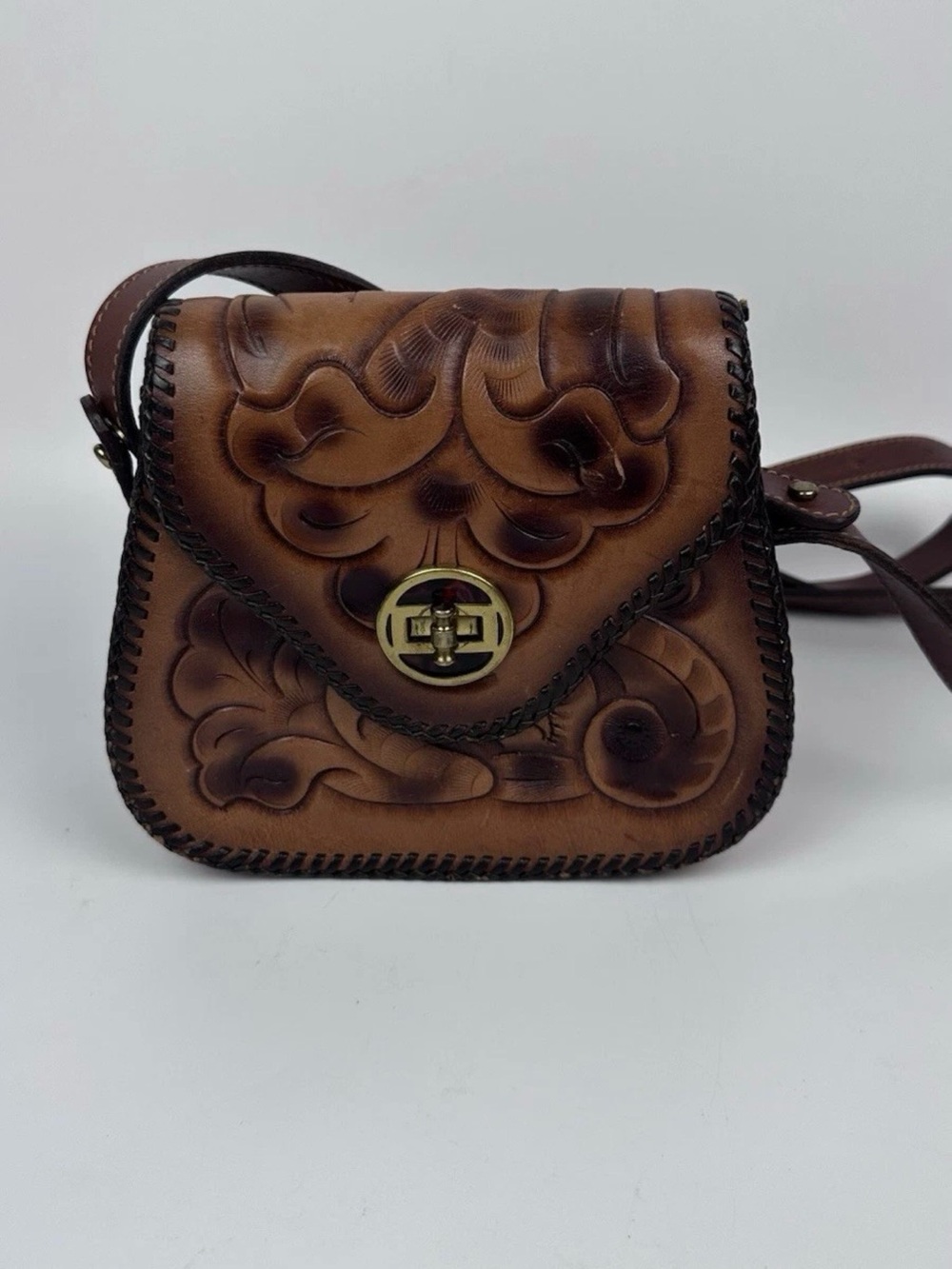 Vintage Floral Petit Point Small Evening Purse Bag Tapestry
